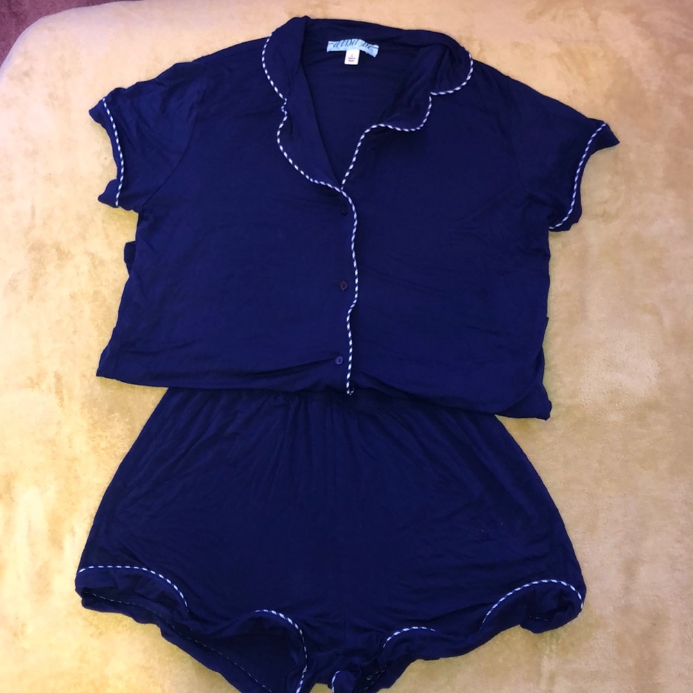 Navy Blue Pajama Set from Francesca’s